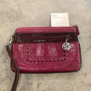 Brighton Chelsea Wristlet Berry.